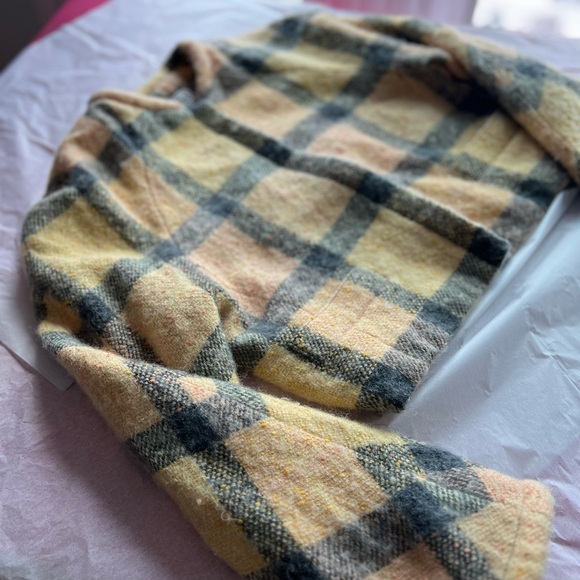 VTG 90s Carlisle crop wool mohair jacket 4 vintage MINT lined pockets roll cuffs - Picture 12 of 12